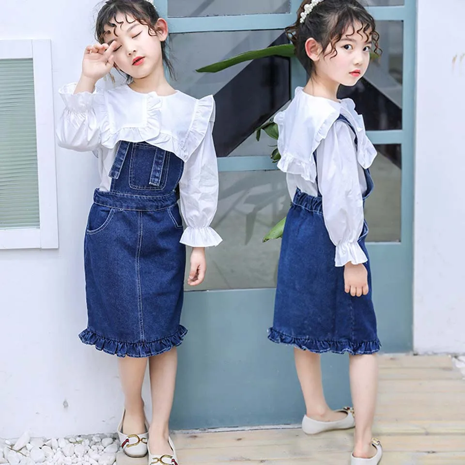 

Toddler Baby Girl Clothes Sets Long Sleeve Tops Sweatshirt T-Shirts Skirts 2pcs Outfits Kids Clothing Set 4-12 Years