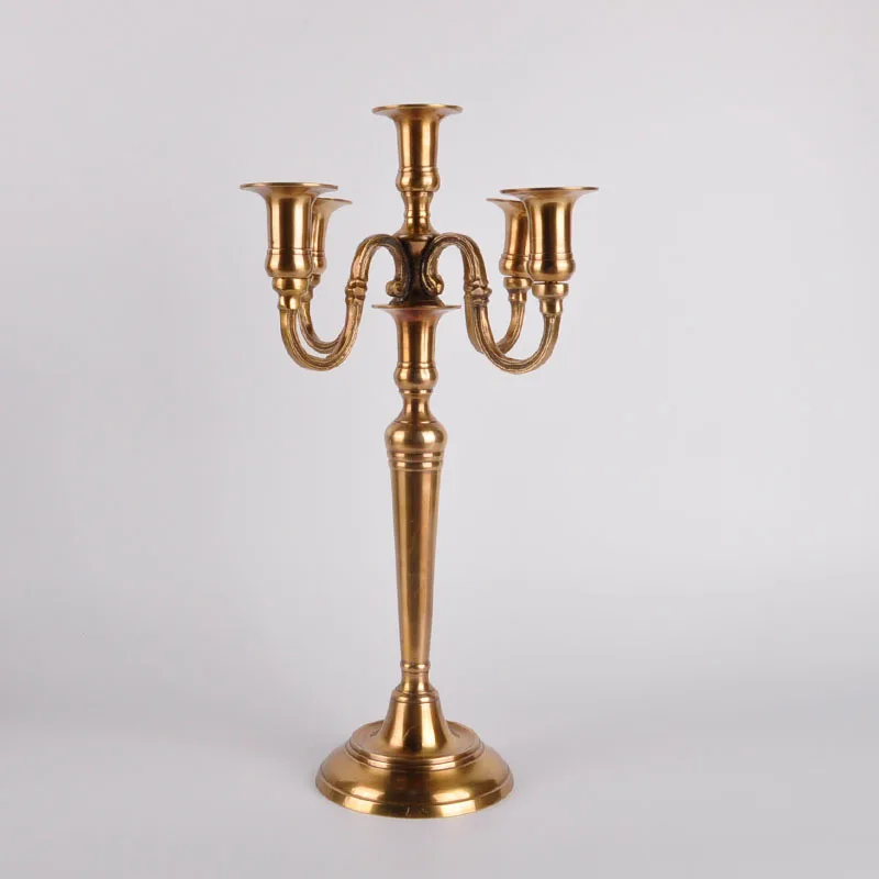 High Quality Vintage Copper 5 arms candelabra for Villa Sample Room