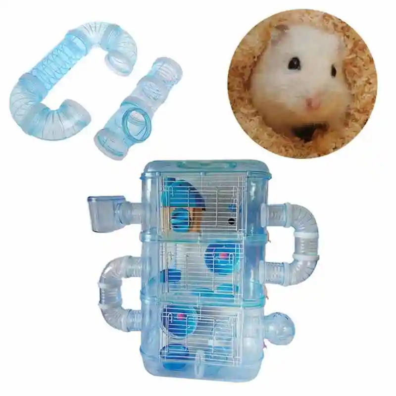 

DIY Pet Hamster Tunnel External Small Animals Products Pipeline Fittings Tube Connected Accessories Pipe Line Toys AB