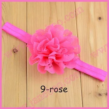 

free shipping 150pcs 3'' chevron headbands elastic glitter headbands