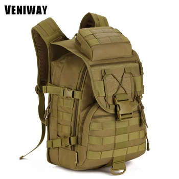 

VENIWAY 40L Waterproof Molle Backpacks Military 3P Tactics Backpack Assault Nylon Travel Bag for Men Women Climb Travel Bag