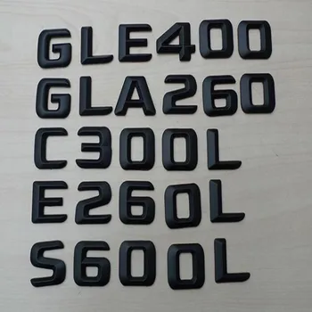 

10pcs 3D Abs For Mercedes Benz S Class GLE400 GLA260 C300L E260L S600L Stickers Rear Trunk Letters Emblem Badge Logo