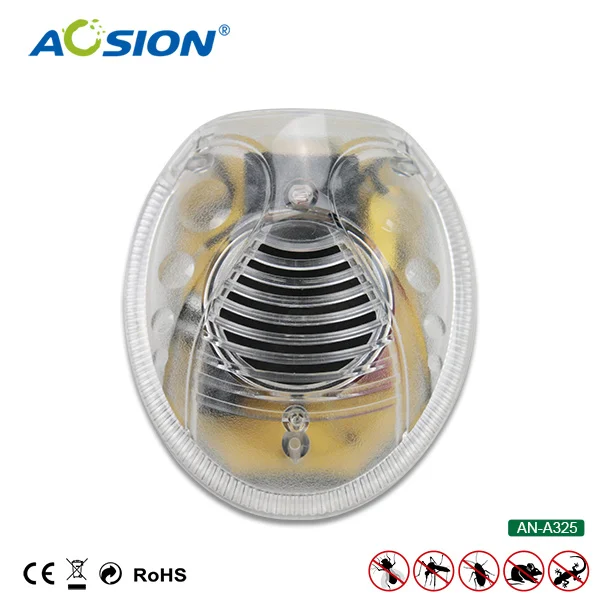 

Free Shipping Aosion pest reject Electromagnetic Ultrasonic with LED light spider bugs cockroach mosquitoes mouse mice repeller