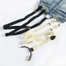 4 зажимы Подвески 2,5 см ширина бронзовые клипсы подтяжки с бесплатной доставкой