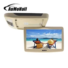 AuMoHall 10 дюймов автомобильный монитор на крыше TFT lcd откидной 12V мониторы