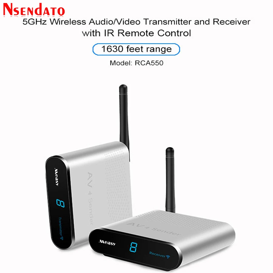 Measy AV550 5.8G Wireless AV Transmitter Receiver Audio Video SD TV AV
