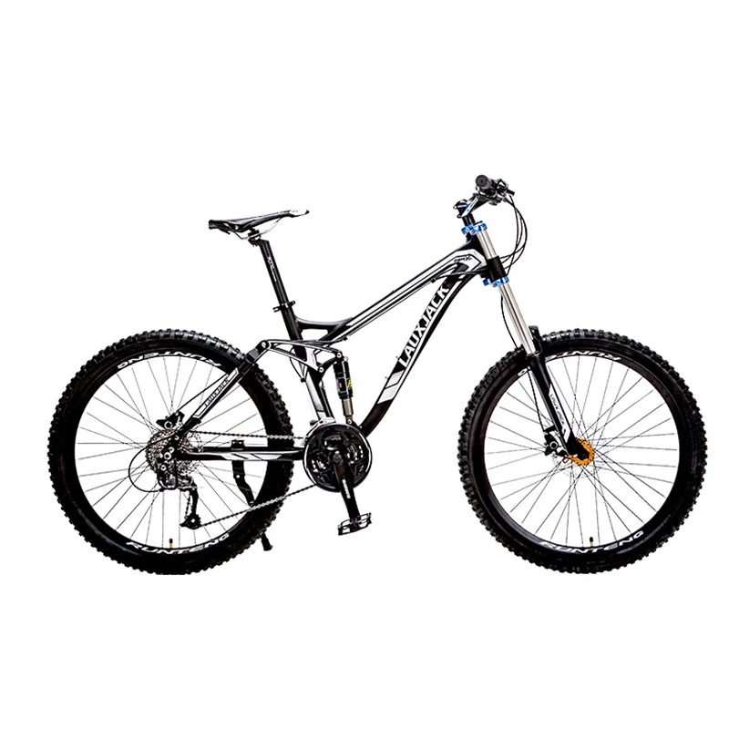 LAUXJACK Mountain Bike Full Suspension Aluminum Frame 24/27 Speed Hydraulic/Mechanic Brake 26\