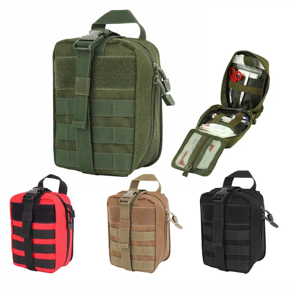 Medical First Aid Pouch Detachable Molle Medicine Bag Airsoft Travel Camping Survival Kits ...