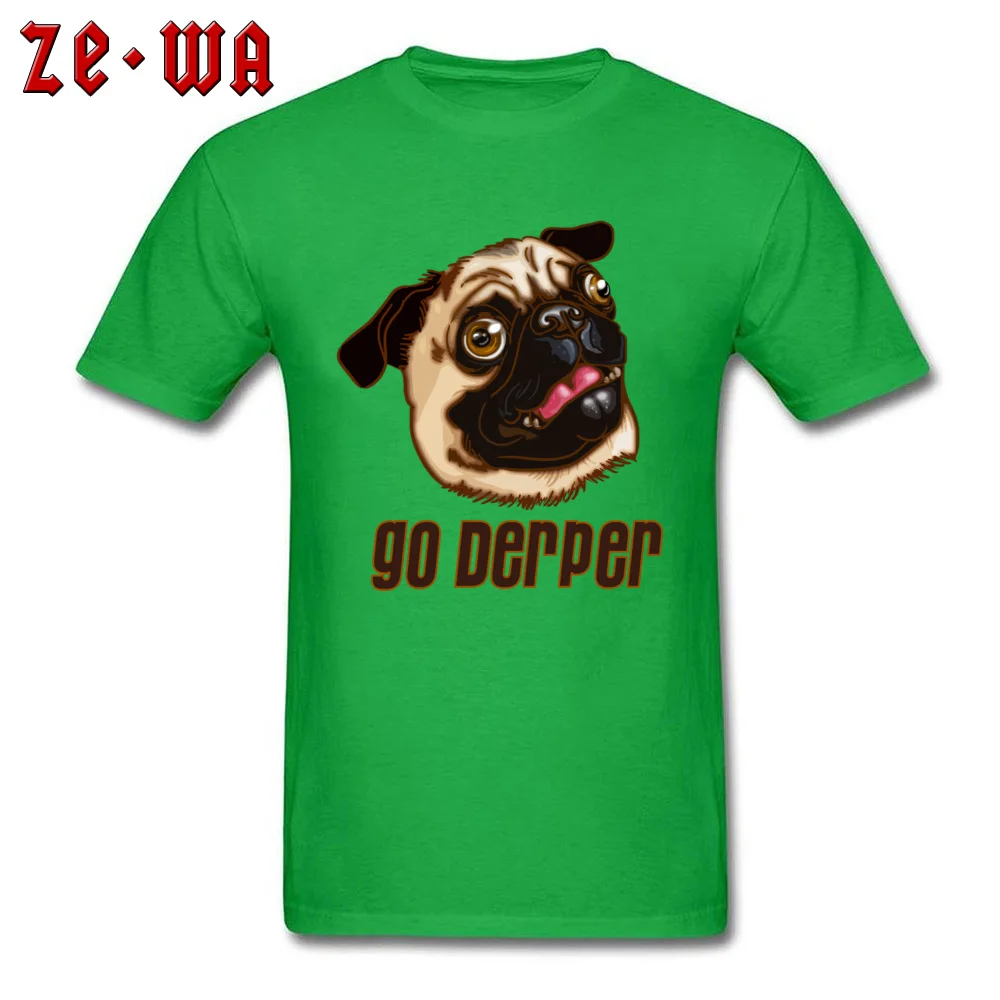 GO DERPER Unique Short Sleeve Tops & Tees Summer O-Neck 100% Cotton Mens Top T-shirts Unique Tops Tees Cheap Top Quality GO DERPER green