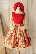 Top Sale Christmas Printing Empire Waist Sweet Jsk Lolita Dress