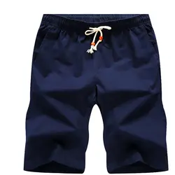 2018 брендовые воздухопроницаемые пляжные шорты мужские шорты удобные плюс Размеры красивые короткие Masculino Лето Хлопок Шорты Для мужчин