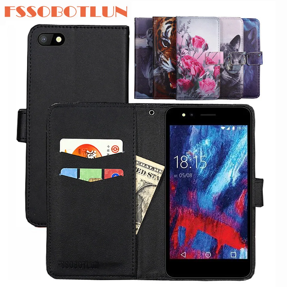 

FSSOBOTLUN For BQ BQ-5056 Fresh Case PU Leather Retro Flip Cover Shell Magnetic Fashion Wallet Cases Kickstand Strap BQ 5056