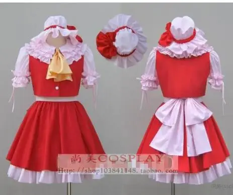 Anime Touhou Project Cosplay Costume Hakurei Reimu Lolita Dress Halloween Free Shipping |
