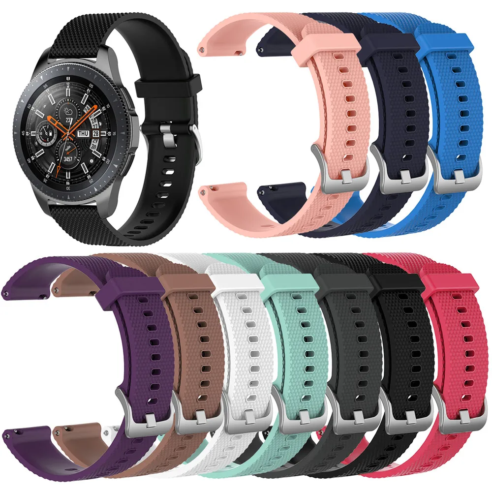 

Silicone Watchband Strap for Samsung Galaxy Watch 46mm SM-R800 For Huami amazfit 2 stratos For LG W100 W110 W150 Smart wristband