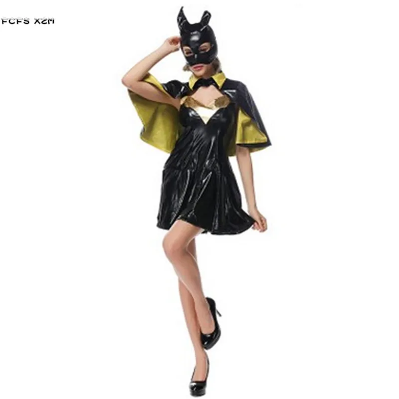 

Sexy Woman Halloween Batman Costumes Movie The Avengers Batman Cosplay Carnival Purim Masquerade Nightclub Role play party dress