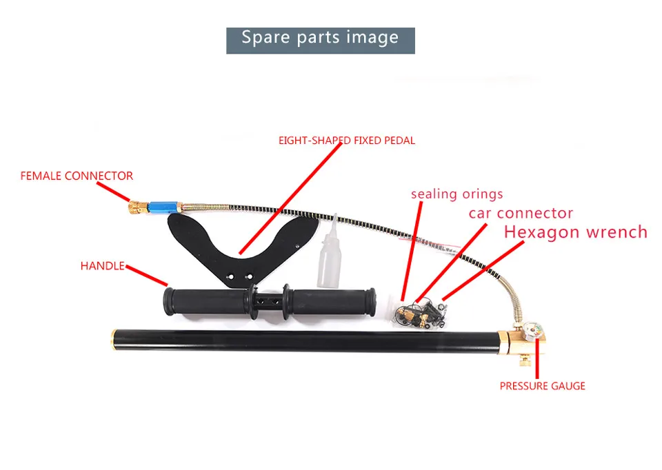 

pcp hand pump 300bar 4500psi 30mpa high pressure 3 Stages 1 set/lot