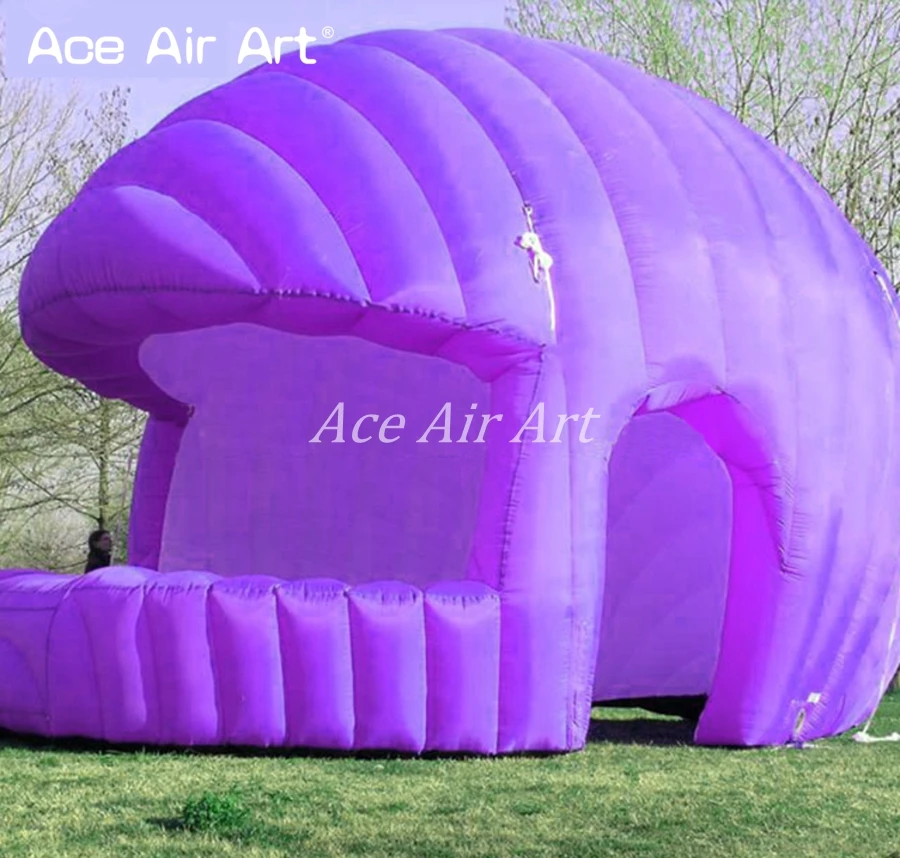  new design purple color Inflatable dome shaped boothcurve cover inflatable concession booth for eve