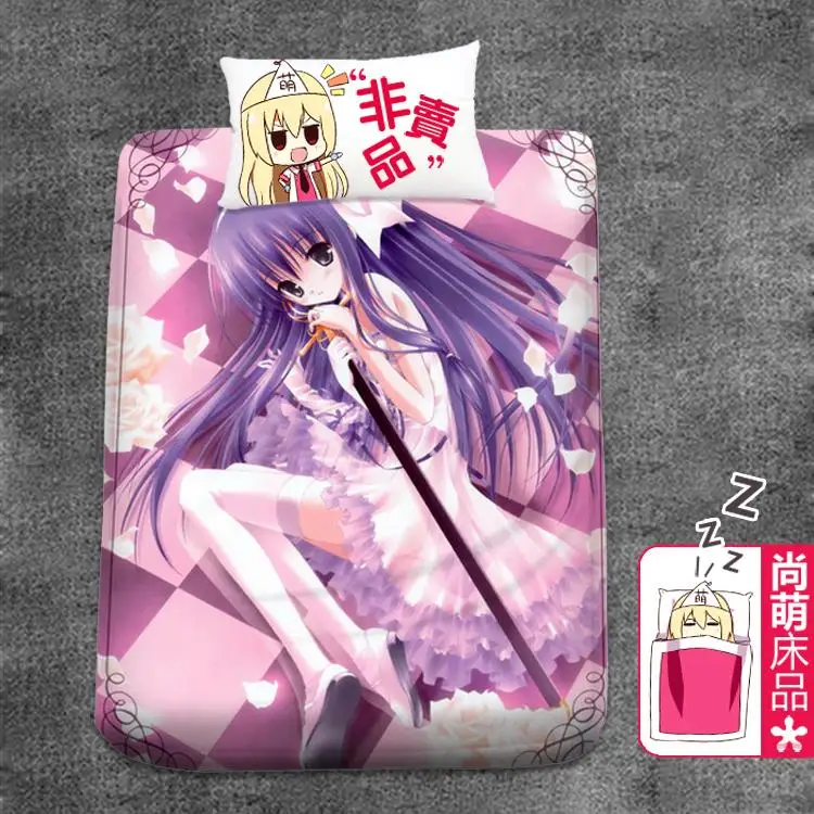 

Anime Cartoon tinkle Natural Wool Cloth With Soft Nap flat sheet bed sheet top sheet 150*200cm No.1198520