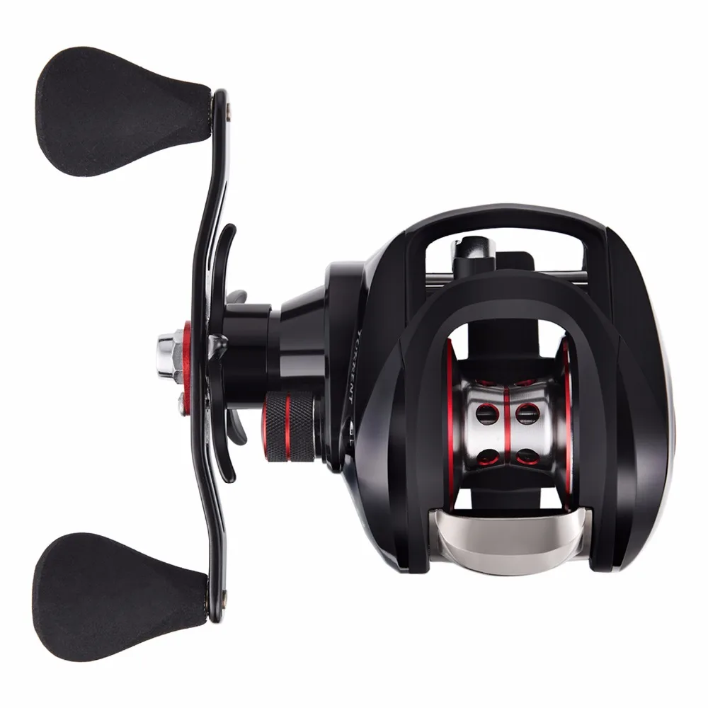 Piscifun سيل Baitcasting بكرة مع غطاء حقيبة 8.1 kg الكربون السحب 7.1: 1 والعتاد نسبة المياه المالحة المياه العذبة Baitcaster الصيد بكرة