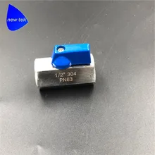 1/2in. Мини шаровой клапан из нержавеющей стали-FxF NPT или BSP