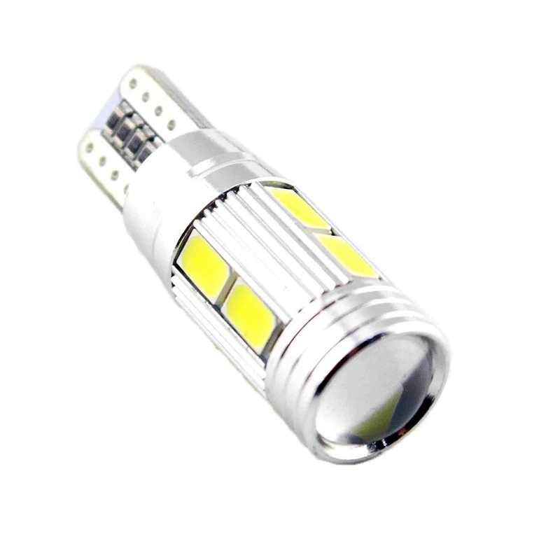 Авто светодиодный Canbus T10 10 SMD 5630 W2.1x9.5d W5W 192 194 белый 12V автомобиль Клин Парковка купол Светильник Ширина лампы маркер светильник лампы