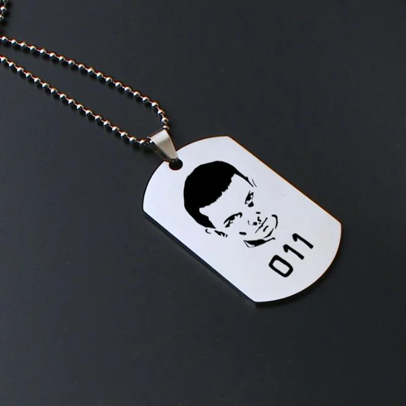 

Dorpshipping Stranger things letter Necklace Charm Stainless Steel Pendant gift Men Women Fashion Avengers thanos Jewelry