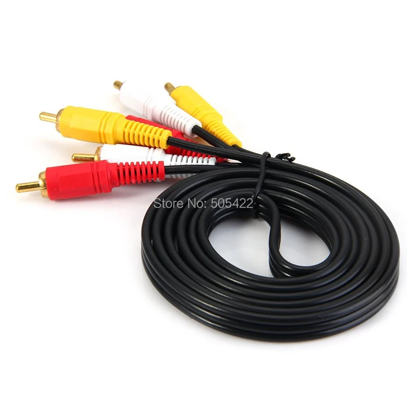 1.5M/5FT New 3 RCA to 3 RCA Male To Male Composite TV AV Audio Video ...