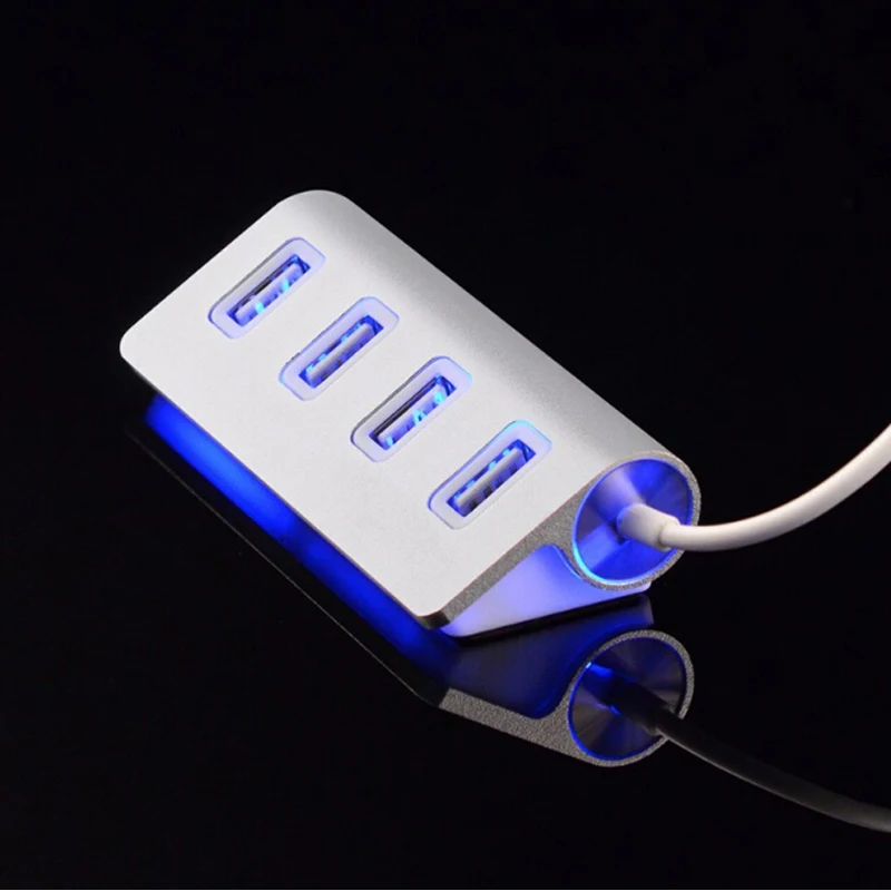 Высокоскоростной адаптер Powstro 4 портовый USB разветвитель для Apple Macbook Air хаб