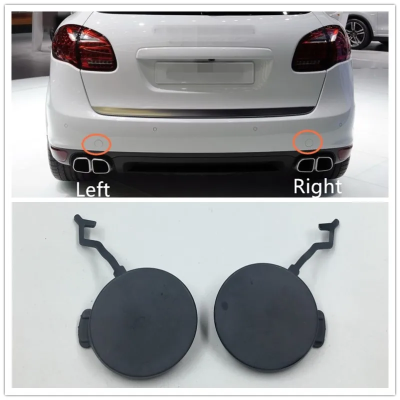 Cafoucs Rear Bumper Towing Hook Cover Eye Caps For Porsche Cayenne 2011