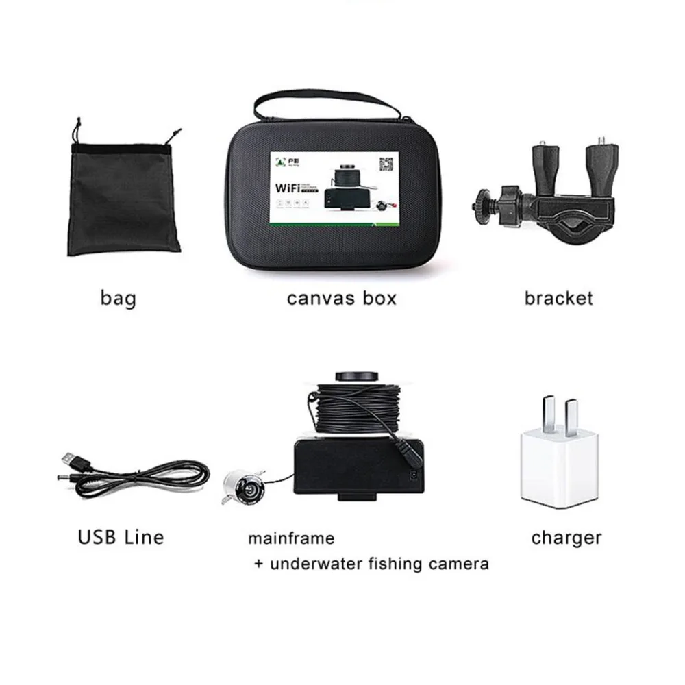 

Wireless WIFI Fishing Finder IR LED Night Vision Underwater Fishing Video Camera for iPhone for iPad for Android Phone