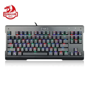 

Redragon K561 VISNU Mechanical Gaming Keyboard RGB Backlit 87 Keys Anti-ghosting Waterproof Keypad with Clicky Blue Switch PC