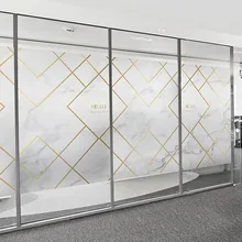 Мрамор декоративная Тонировка окон линии наклейка матовое стекло электростатического офис ПВХ Самоклеящиеся пользовательский размер декоративные vinile фильмы