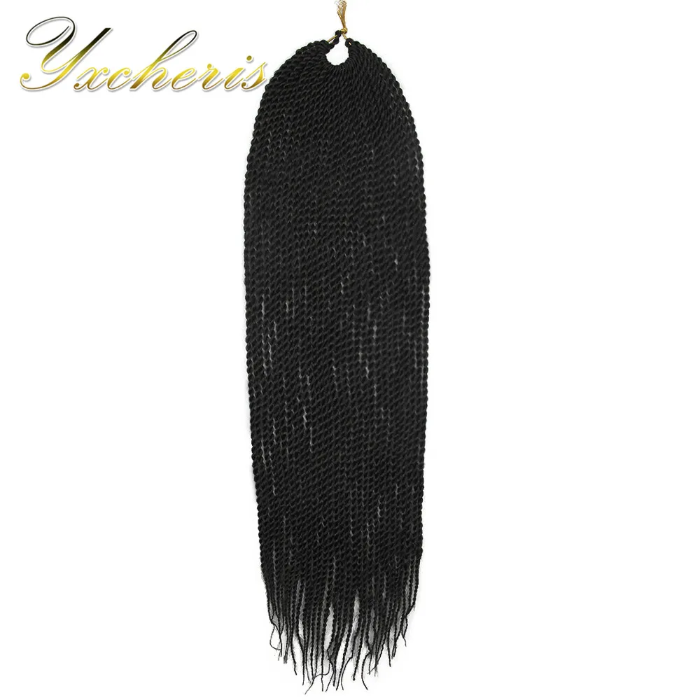 YXCHERISHAIR термостойкие Сенегальские накрученные волосы длинные 24 &quot1 9 шт./упак.
