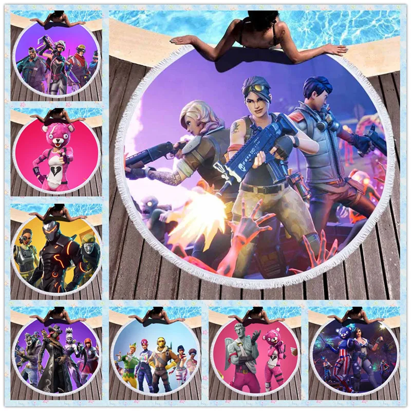 

ZSQH fortnited Battle Royale Scarf Shawl Fortress night bath towel Outdoor Beach towel cosplay Costume for Girl Women Halloween