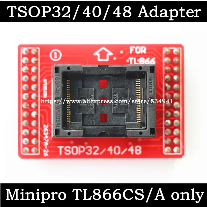 

Original Adapters TSOP32 TSOP40 TSOP48 adapter socket only for MiniPro TL866 TL866A TL866CS TL866ii Plus Universal Programmer