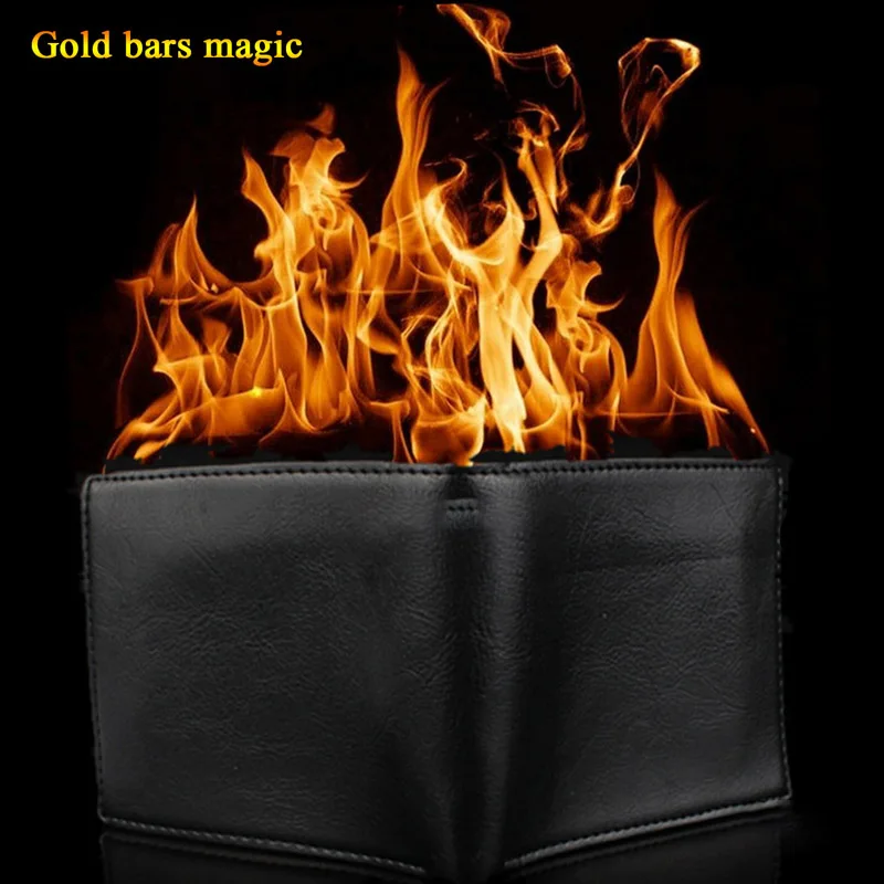 Novelty Magic Trick Flame Fire Wallet Big flame Magician Trick Wallet
