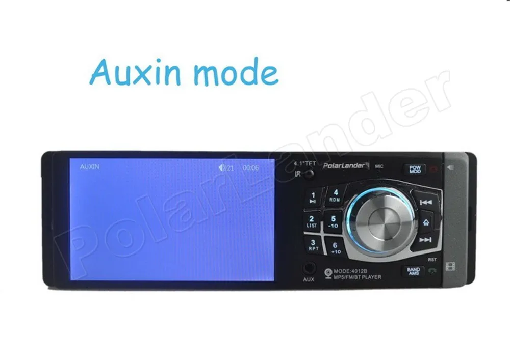 1 din колесо управления быстрое Радио Стерео 4,1 ''MP3/MP4 плеер Bluetooth FM/USB/TF/EQ HD автомобиль 8 языков