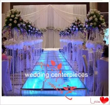 

new style Wedding Hanging Crystal Wedding Chandelier Centerpiece