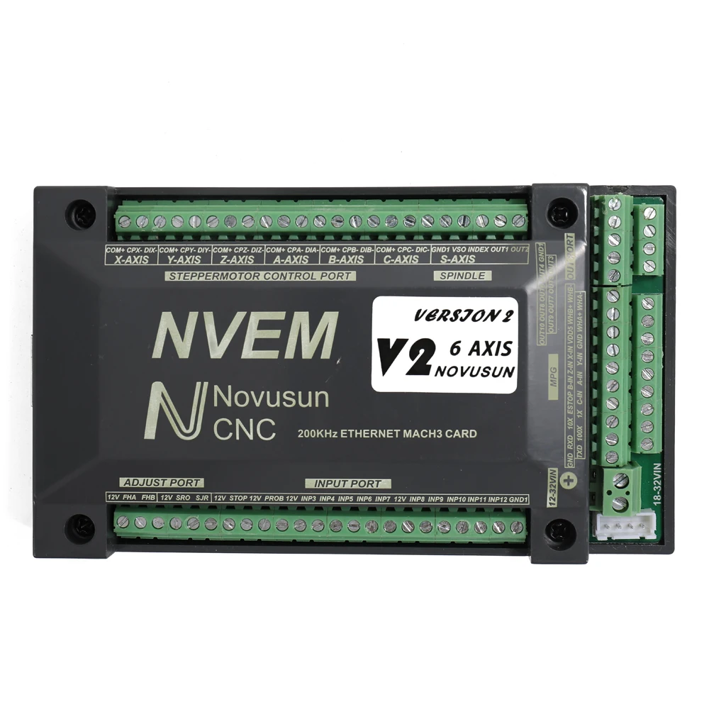 

6 Axis NVEM CNC Controller 200KHz Mach3 Motion Control Card Convenient Operation Rational Design