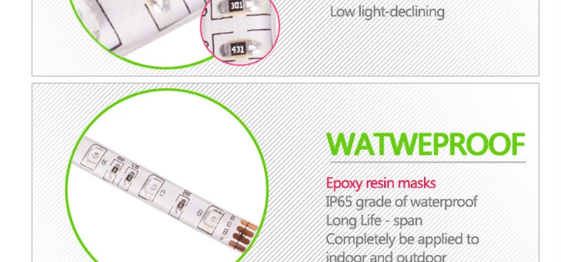 RGB led ленточный светильник 5 м гибкий светодиодный ленточный светильник SMD2835 светодиодный s лента Водонепроницаемый IP65 300 светодиодный s DC 12 В 2A адаптер питания домашний декор