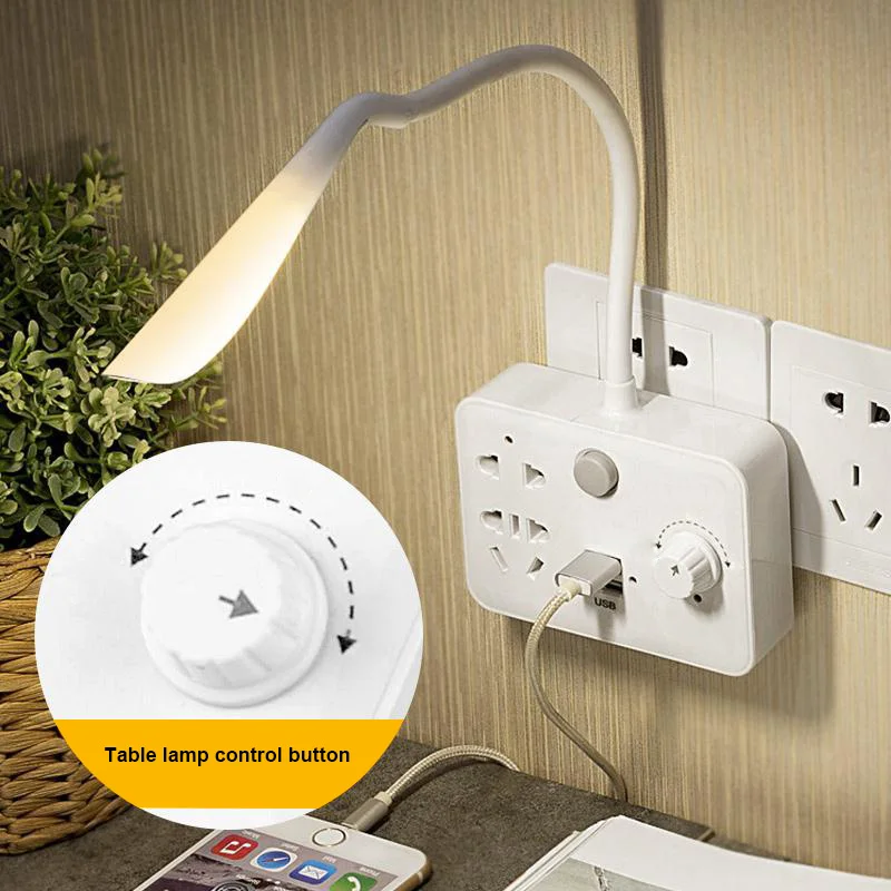

Smart Conversion Plug Wall Mount Adapter with LED Light for Home School Office @8 JDH99