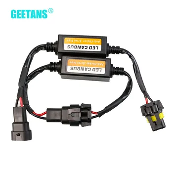 

GEETANS 2pcs Xenon HID Kit Error Warning Cancel Kit Bulb Socket Connector H1 H4 H7 H8 9005 9006/HB4 9007 9008 Canbus Decoder AE