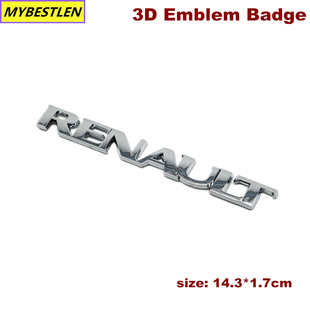 

3D Car styling Emblem Badge Metal Sticker Decals for Renault Koleos Latitude Fluence Coupe Car Accessories