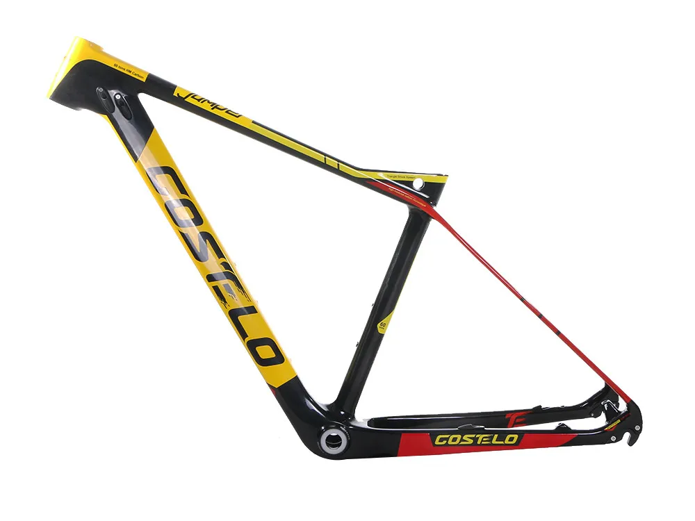 Excellent 2017 COSTELO Jumper 27.5 650B Mtb Mountain Bike Bicycle carbon frame headset clamp bici telai in carbonio velo race bicycle 4