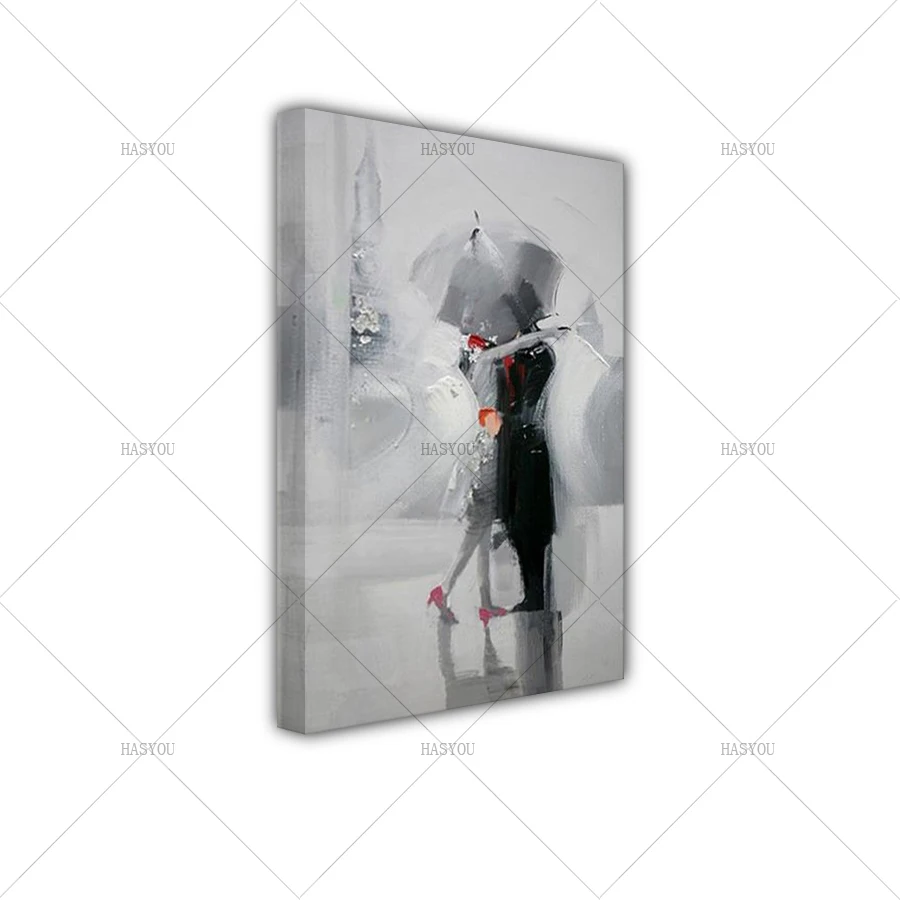 Modern-Bedroom-Decoration-Abstract-Knife-Painting-Romantic-Lover-s-Kiss-in-Front-of-Big-Ben-Acrylic (2)