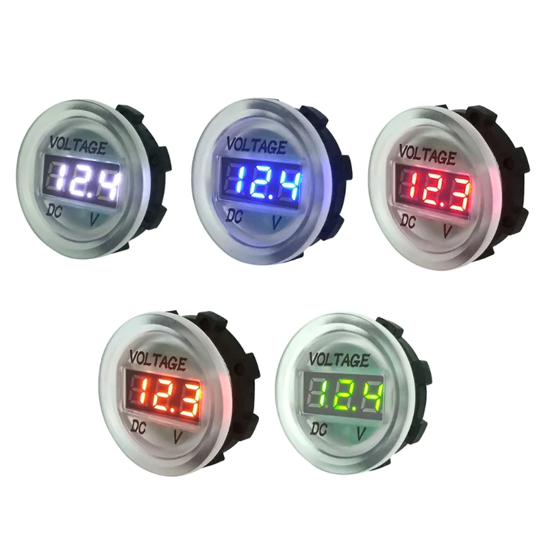

Car Motorcycle DC5V-48V LED Panel Digital Voltage Meter Display Voltmeter Type4