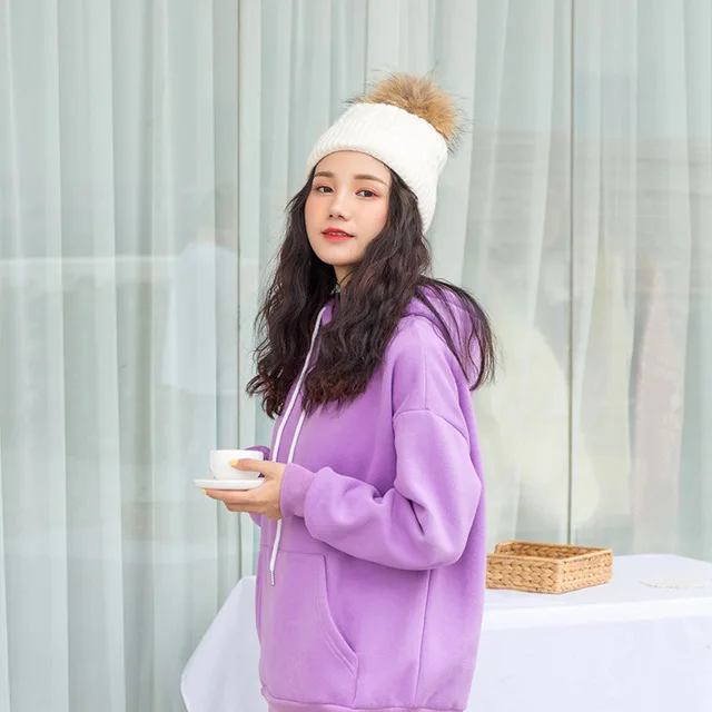 

Winter Women Hoodies Sweatshirt 2018 Print Red Casual Long Sleeve Loose Pullovers