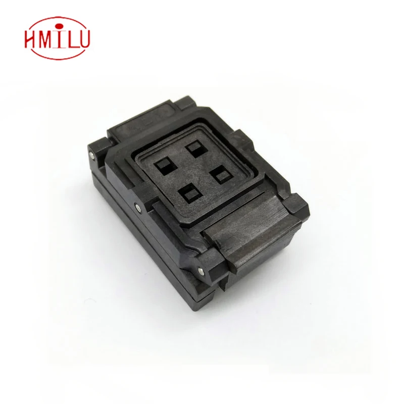 

BGA24-1.0 Clamshell Burn in socket pin pitch 1.0mm IC size 6*8mm Pin Grid 5*5 4*4 BGA24(6*8)-1.0 BGA24 VFBGA24 burn in socket