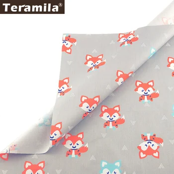 

Teramila 100% Cotton Fabric Tissu Animal Cartoon Tecido Tela Bedding DIY Patchwork Quilting Baby Cloth Sewing Home Textile Craft