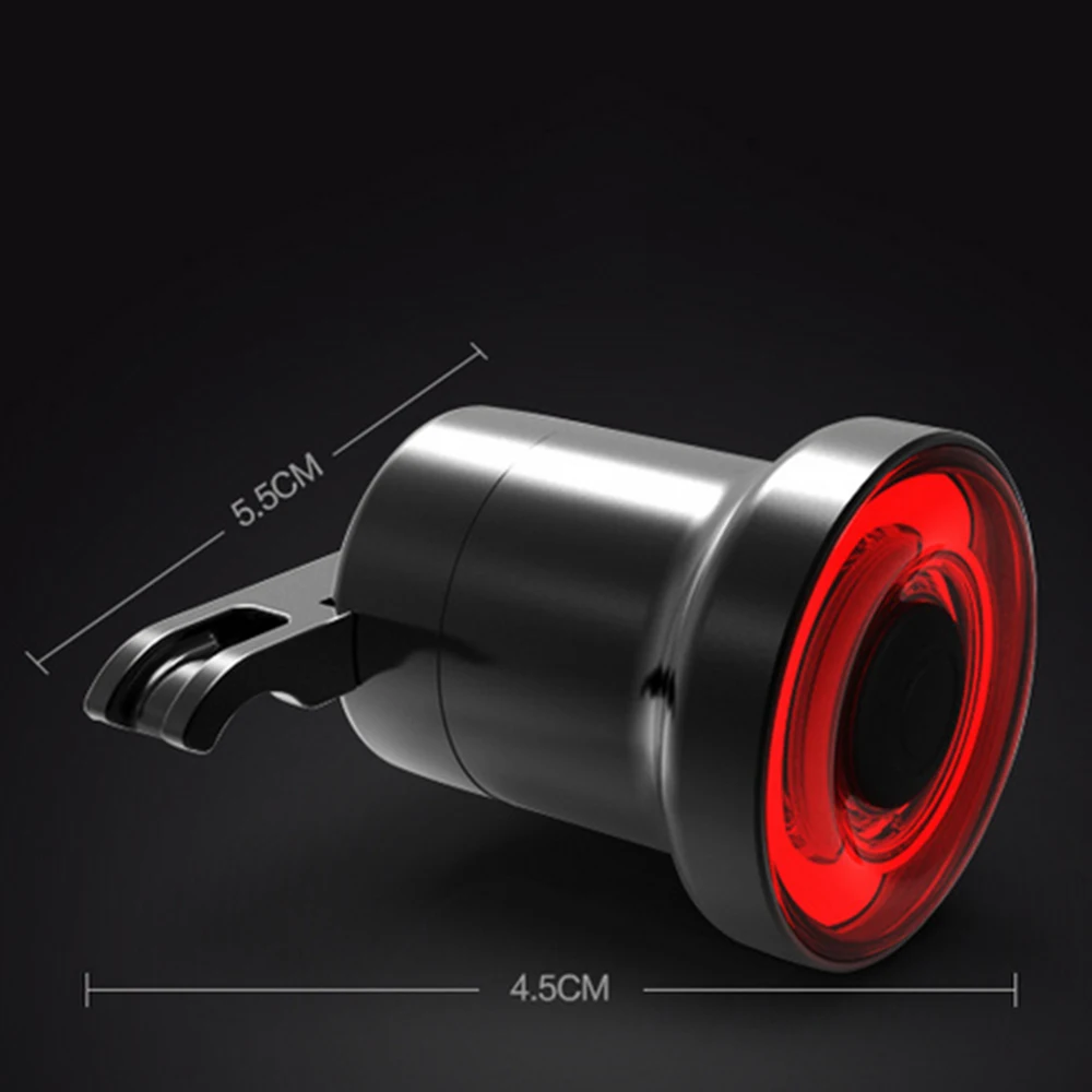 Sale USB Rechargeable Light Intelligent Bike Tail Light  Control  Brake Rear Lamp Cycling Accessories 3